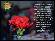 8 MART DÜNYA KADINLAR GÜNÜ.